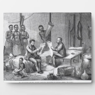 Dr. David Livingstone (1813-73) and Mr. Henry Mort Fotoplatte