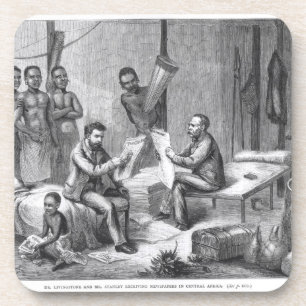 Dr. David Livingstone (1813-73) und Herr Henry Untersetzer