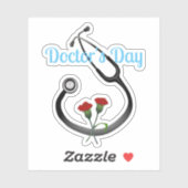 Dr. Day Stethoscope Aufkleber (Blatt)