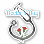 Dr. Day Stethoscope Aufkleber (Vorderseite)