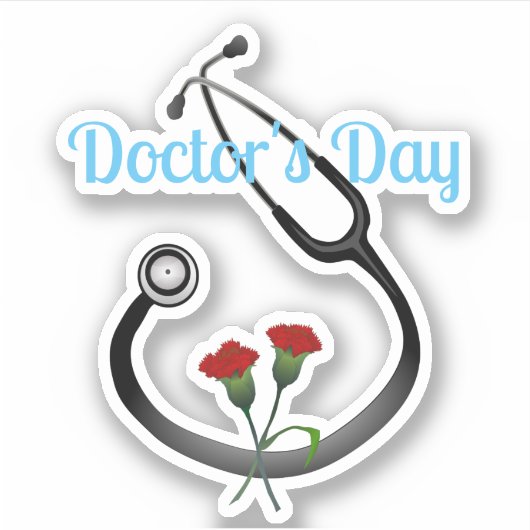 Dr. Day Stethoscope Aufkleber (Vorderseite)