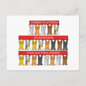 Dr. Degree Gratulationen Postkarte (Vorderseite)