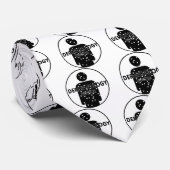 DR-DERMATOLOGIE-SILHOUETTE-LOGO KRAWATTE (Gerollt)