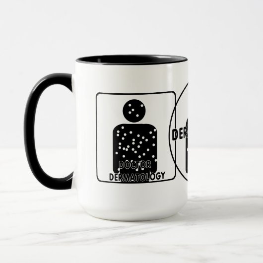 DR-DERMATOLOGIE-SILHOUETTE-LOGO TASSE (Links)