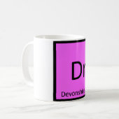 Dr. - Devonshire Rex Cat Chemistry Element Symbol Kaffeetasse (Vorderseite Links)