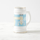 Dr. Dinkle Captured Beer Stein Bierglas (VorderseiteRechts)