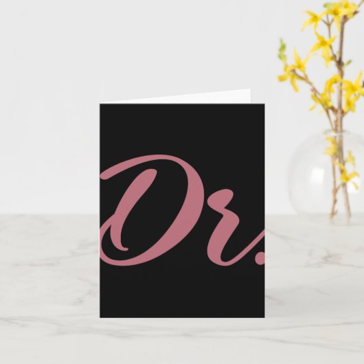 Dr. Doctor Medical School Graduation Women New Doc Karte (Gelbe Blume)