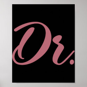 Dr. Doktor Absolventin der Medizinischen Fakultät Poster