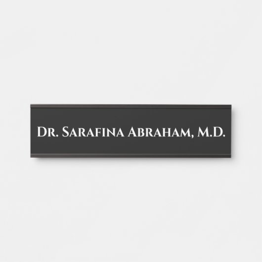 Dr. Dr. Dr. Dr.'s Office Door Sign Name Plate Schw Türschild (Vorderseite )