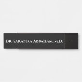 Dr. Dr. Dr. Dr.'s Office Door Sign Name Plate Schw Türschild (Vorderseite )