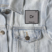 Dr. - Dracula Funny Chemistry Element Symbol T-Shi Button (Beispiel)