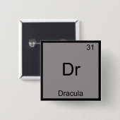 Dr. - Dracula Funny Chemistry Element Symbol T-Shi Button (Vorne & Hinten)