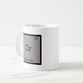 Dr. - Dracula Funny Chemistry Element Symbol T-Shi Kaffeetasse (Vorderseite Links)