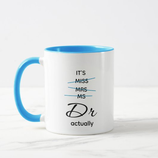 Dr. eigentlich Blue Tasse (Links)