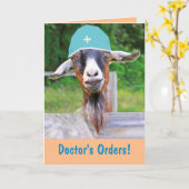 Dr. Eli Die Ziege wird gut Karte (Gelbe Blume)