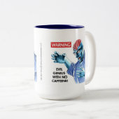 Dr. Evil: Keine Koffein-Tasse Zweifarbige Tasse (VorderseiteRechts)