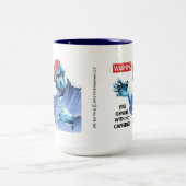 Dr. Evil: Keine Koffein-Tasse Zweifarbige Tasse (Mittel)