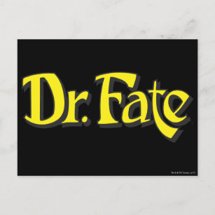 Dr. Fate Logo Postkarte