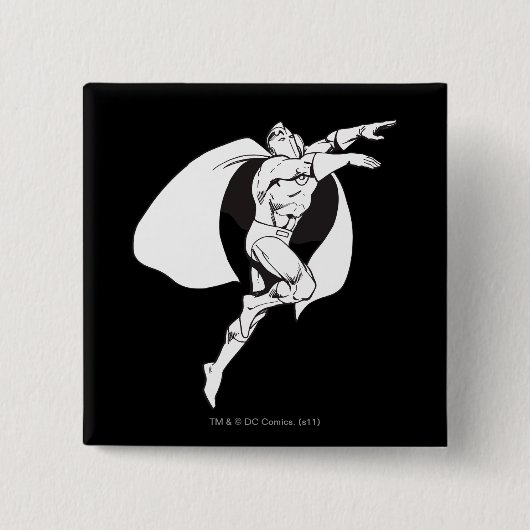 Dr. Fate Schwebende Umrisse Button (Vorderseite)