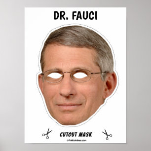 DR FAUCI Halloween Mask Poster