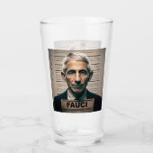 Dr. Fauci Mugshot Glas (Vorderseite)