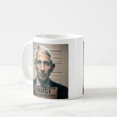 Dr. Fauci Mugshot Kaffeetasse (Vorderseite Links)