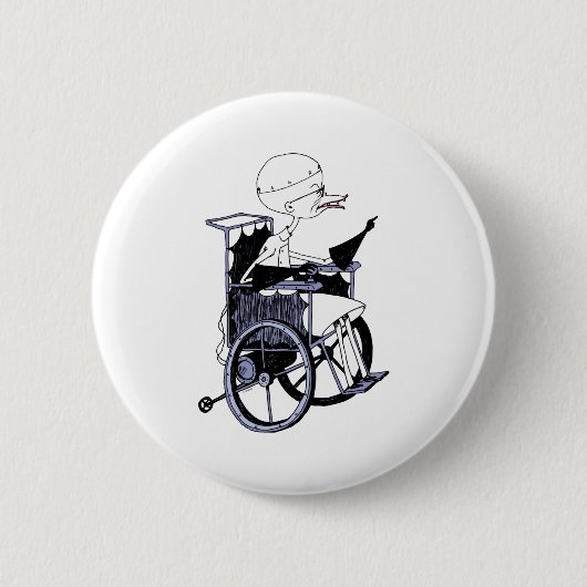Dr Finkelstein Mad Scientist Baby Button (Vorderseite)