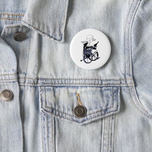 Dr Finkelstein Mad Scientist Baby Button (Beispiel)