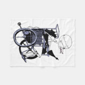 Dr Finkelstein Mad Scientist Baby Fleecedecke (Vorderseite (Horizontal))