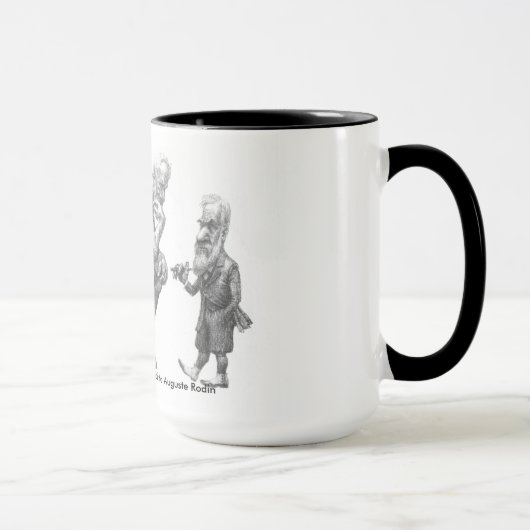 Dr. Freud gab ein Porträt zu Auguste Rodin in Tasse (Rechts)