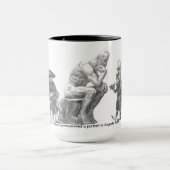 Dr. Freud gab ein Porträt zu Auguste Rodin in Tasse (Zentrum)