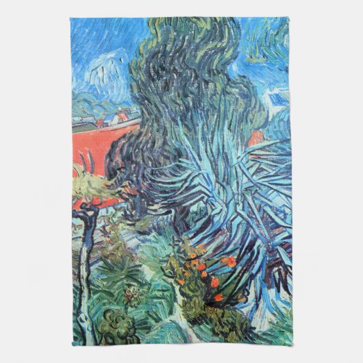 Dr. Gachet's Garden, Auvers von Vincent van Gogh Geschirrtuch (Vertikal)