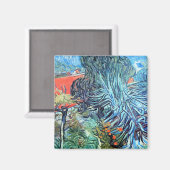 Dr. Gachet's Garden, Auvers von Vincent van Gogh Magnet (Vorderseite/Rückseite)
