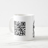 Dr. Gina Yoga Girl Tasse mit Code des Büros QR (Vorderseite Links)