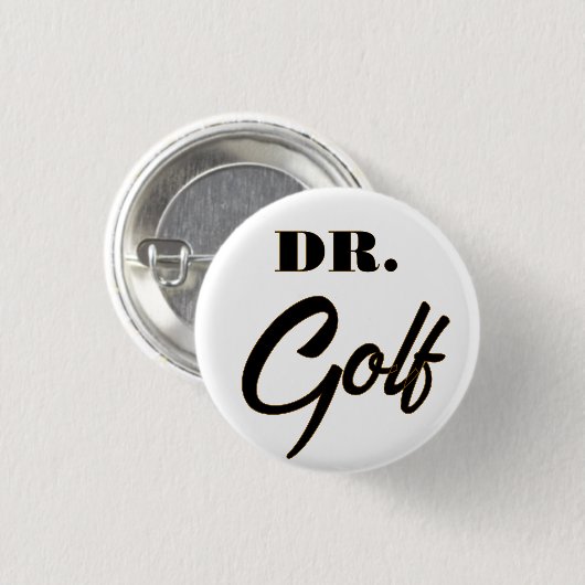 Dr. Golf Funny Design für Golfliebhaber Button (Vorne & Hinten)