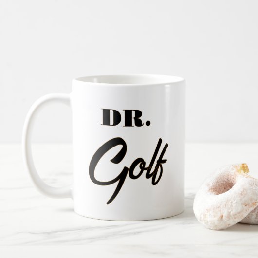 Dr. Golf Funny Design für Golfliebhaber Kaffeetasse (Mit Donut)