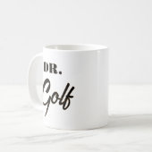 Dr. Golf Funny Design für Golfliebhaber Kaffeetasse (Vorderseite Links)