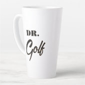Dr. Golf Funny Design für Golfliebhaber Milchtasse (Linke Ecke)