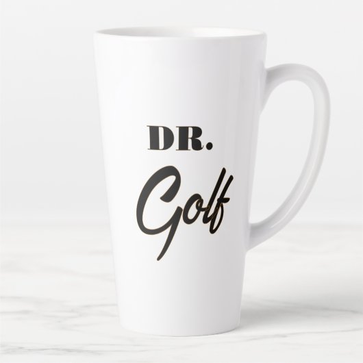 Dr. Golf Funny Design für Golfliebhaber Milchtasse (Rechts)