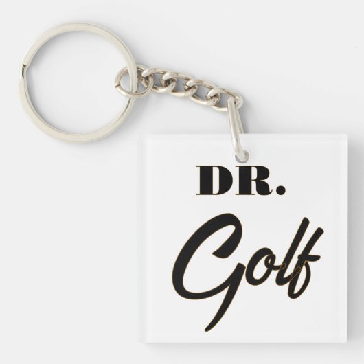 Dr. Golf Funny Design für Golfliebhaber Schlüsselanhänger (Vorderseite)
