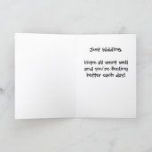 Dr Google Friend Get Well Card SF-1 Karte (Innenseite)