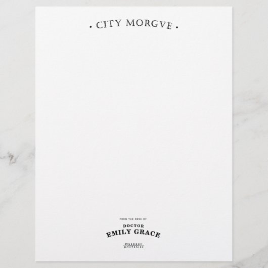 Dr. Grace Stationery (Vorderseite)