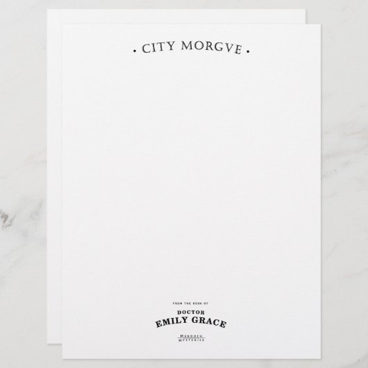 Dr. Grace Stationery (Vorne/Hinten)