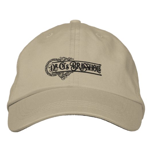 Dr. Gs Brasshole Logo Cap Bestickte Kappe (Vorderseite)