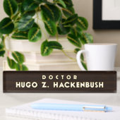 Dr. Hackenbush Desk Nameplate Namensplakette