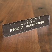 Dr. Hackenbush Desk Nameplate Namensplakette (Seite)