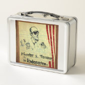 Dr. Hunter S. Thompson Kindergarten Metall Brotdose (Rückseite)