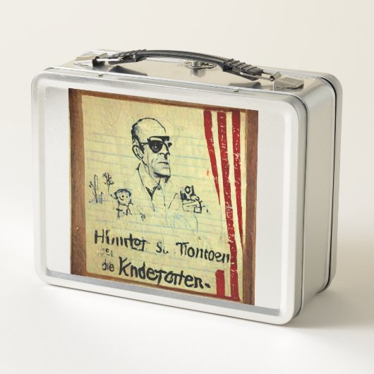 Dr. Hunter S. Thompson Kindergarten Metall Brotdose (Rückseite)