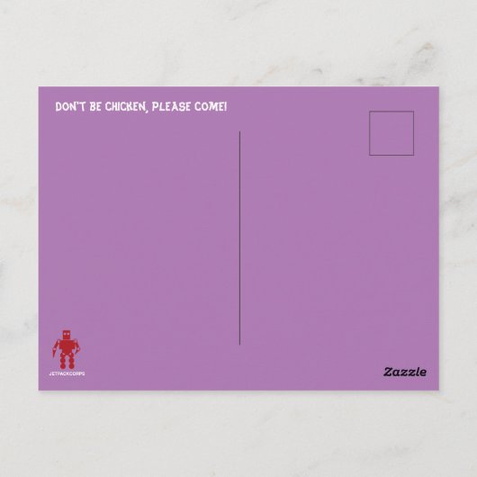 DR HYPNO-PARTY EINLADUNG von Jetpackcorps Postkarte (Rückseite)