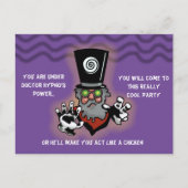 DR HYPNO-PARTY EINLADUNG von Jetpackcorps Postkarte (Vorderseite)